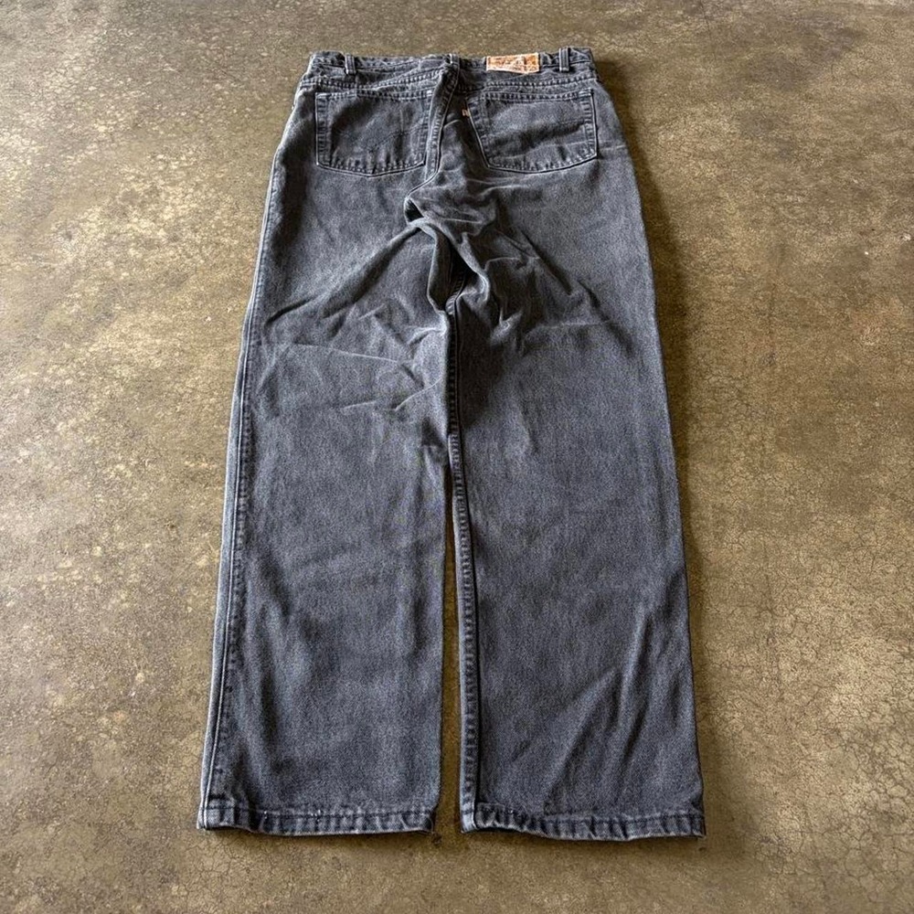 Vintage Levis Signature 540 Relaxed Fit Black Jeans Mens 34x31 Made in USA 90s